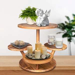 ที่ตั้งคัพเค้ก4ชั้นสำหรับ50คัพเค้กไม้ยืนแสดงเค้กขนมหวาน - Product Image 6