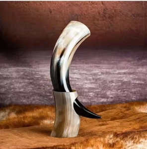 Drinking Horn Glass With Stand Bar Supplies Famous Viking <b>Beer</b> Horn Glass Eco Friendly Top Quality by crescent <b>crafts</b> - Product Image 6