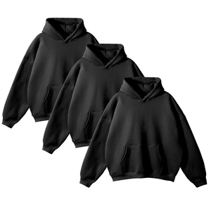 100% Cotton Blank Thick <b>Fleece</b> Heavy Weight <b>Oversized</b> Custom Print Logo <b>Men's</b> <b>Hoodies</b> & Sweatshirts - Product Image 1