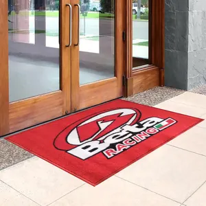 Doormat Floor Printed Logo Floor Mat Custom Design Welcome Brand Carpet Logo Washable Nylon Door Mat