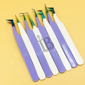 Pince à cils de qualité supérieure pour extensions de cils, pince à cils en vison, pince volume russe, pince volume Boot, en acier inoxydable, offre avec logo - Product Image 6