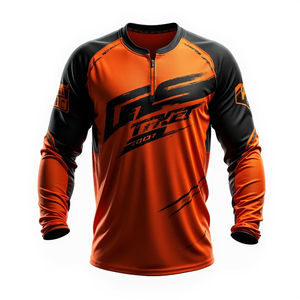 Unisex manga larga cómodo ajuste personalizado Dirt Bike Racing chaqueta transpirable % poliéster impresión Digital Auto Racing Wear - Product Image 6