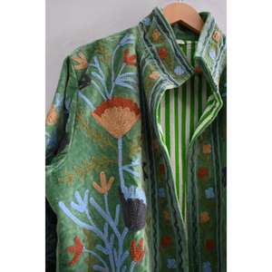 Indian Handmade <b>Womens</b> <b>Velvet</b> Winter Coat Hand Embroidered Boho Ethnic <b>Jacket</b> - Product Image 4