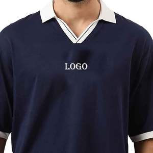 100% coton respirant confort T-shirts Logo personnalisé pour un look professionnel de marque gamme de polos de couleurs classiques - Product Image 5