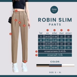 Nueva llegada Robin cintura alta Mujer Pantalones delgados Casual estampado recto estilo sutil frente plisado transpirable suave al tacto - Product Image 6
