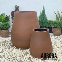 Pots Aurora de l'usine de confiance : Jardinières en Fiberstone peintes, écologiques, modernes, légères, durables, pour l'extérieur et la maison, personnalisables