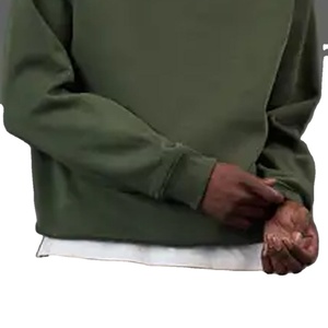 Sudadera de Gran Tamaño de Color Sólido con Mangas Largas, Diseños de Moda de la Colección de Invierno de Alta Calidad, Precio al por Mayor para Hombre - Product Image 5
