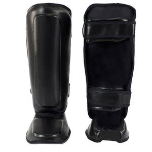 Nouvel arrivage de protège-tibias MMA en cuir de vachette avec logo personnalisé protège-tibias de boxe Muay Thai de haute qualité - Product Image 4