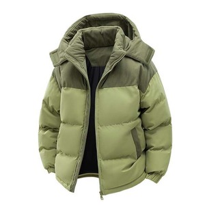 Service OEM Veste matelassée personnalisée Streetwear pour homme Hiver Veste unie pour homme Mode extérieure Vestes matelassées pour homme en vente - Product Image 5