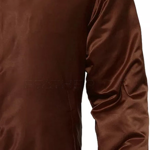 Chaqueta con letras de satén hecha a medida Chaquetas con letras de satén personalizadas al por mayor para hombres Chaquetas cálidas de invierno - Product Image 6