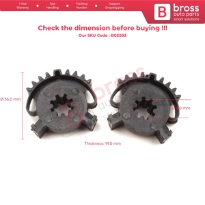 BGE593 2X Heat AC Actuator Gear Cog 68214880AA for Durango 2011-2017 - Product Image 5