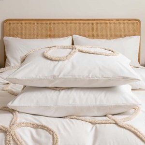 Đa-Màu Sắc Hiện Đại Vua Kích Thước Duvet Cover Set 3Pcs Trọng Lượng Nhẹ 100% Polyester Bộ Đồ Giường 2 Vỏ Gối Mềm Tufted Thiết Kế Chèn - Product Image 5