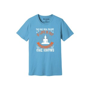 Camiseta informal de algodón 100% con impresión de temas de Buda en 3D, 12 opciones de color, 160-180, colocación de diseño personalizable GSM pesado - Product Image 6