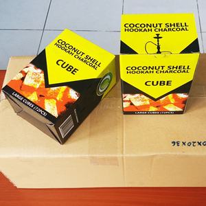 Grande vente, charbon de narguilé carré 100% pur à base de noix de coco, briquettes pour narguilé, shisha, barbecue, écologique, en provenance d'Indonésie - Product Image 1