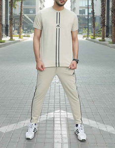 2023 último logotipo personalizado hombres trajes Slim Fit venta al por mayor chándal Jogging trajes ropa deportiva correr gimnasio poliéster chándales conjuntos - Product Image 2