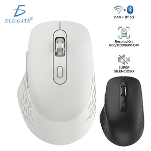 Mouse da Gaming Wireless Super Silenzioso 2.4GHz con Retroilluminazione LED, Tracciamento Ottico, Interfaccia USB, Bianco e Nero per Computer e Laptop - Product Image 3