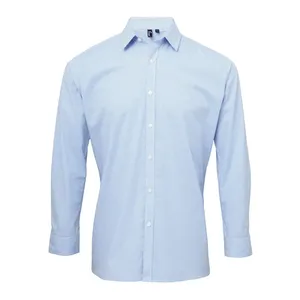 Polo à manches longues en gingham pour homme, pour la promotion de l'image de l'entreprise - Product Image 6