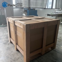 Boîte en carton ondulé robuste sur mesure avec cadre en bois contreplaqué pour l'expédition à l'exportation