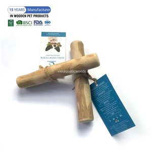 Palo para masticar perro de madera café natural superventas FSC juguete para perros respetuoso con el medio ambiente seguro para mascotas hecho en Vietnam - Product Image 3