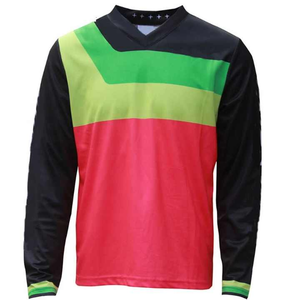 Diseño personalizado sublimación tela transpirable carreras Motocross camisas de talla grande bicicleta Jersey Top - Product Image 3