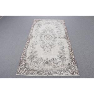 พรมตุรกีขนาด 3.7x7 ฟุต, พรม, พรมขอบสีขาวทำจากขนสัตว์ - Product Image 1