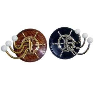 Gancho de pared de Metal de venta superior Base de madera Artículo de artesanía india Producto estándar superior Diseño único Hecho a mano Artículo de lujo al por mayor - Product Image 2