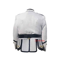 Veste doublette écossaise noire sur mesure 100 % soie de haute qualité pour hommes, faite à la main pour bagpipeurs, idéale pour les mariages