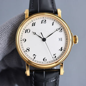 Reloj Mecánico Automático Clásico para Hombre, con Caja de Oro de 18K, Correa de Cuero de Cocodrilo Negro, Visualización de Fecha, Formal y de Negocios - Product Image 5