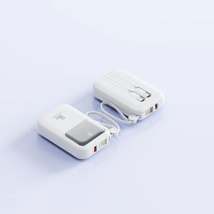 Banques d'alimentation portables 10000mAh PD 22.5W avec écran numérique, chargeur rapide avec câbles pour smartphones - Product Image 4