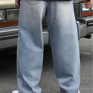 OEM Service Regular Fit Fashionable Men Denim Pants New Style Outdoor Use Men's Oversize Denim Pants For Sale - Product Image 2