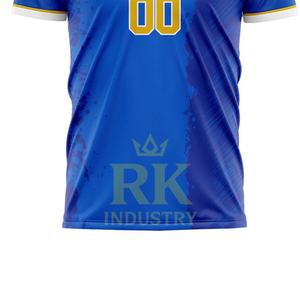 Camiseta de Fútbol Sublimada con Nombre de Equipo Personalizado, Secado Rápido, Manga Corta, Unisex, 100% Poliéster Transpirable - Product Image 2