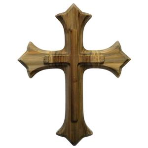 Croix murale en bois faite à la main de qualité supérieure décor à la maison sculpté religieux chrétien Art cadeau spirituel Unique pour croix suspendue au mur - Product Image 5
