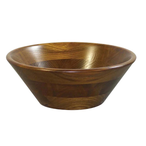 Cuenco de madera hecho a mano para ensaladas, cuenco de alta calidad de la India, de color rosa, para uso doméstico - Product Image 2