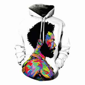 Sudadera de chenilla de algodón de 500Gsm de gran tamaño para hombre, Sudadera con capucha de peso pesado con estampados recortados personalizados, estilo Streetwear para invierno - Product Image 6