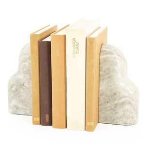 Great quality in reasonable price Stylish Marble Bookends Enhance <b>Bookshelf</b> Aesthetics While Keeping Books Upright And Organized - Product Image 1