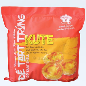 Tarte de qualité supérieure OEM/ODM HALAL Dessert coquille de tarte aux œufs portugaise non cuite congelée petite taille 720G sac sucré personnalisable - Product Image 1