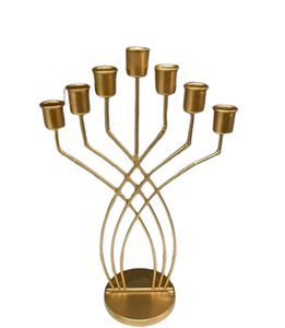 Bougeoir indien en métal fait à la main le plus élégant et luxueux pour la décoration de mariage à la maison emballage en carton d'approvisionnement en gros - Product Image 6