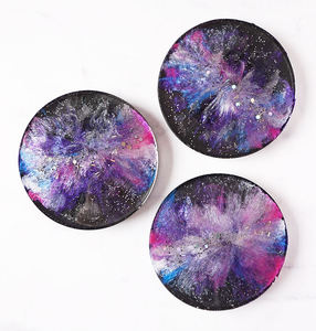 Premium Handmade Classic Epoxy Resin <b>Coasters</b> | Eco-Friendly <b>Heat</b> Resistant Luxury <b>Coaster</b> Set | Custom Design Factory Supply - Product Image 6