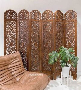 Pared divisoria de madera decorativa vendedora caliente para sala de estar y sala de dibujo en diseño moderno - Product Image 4