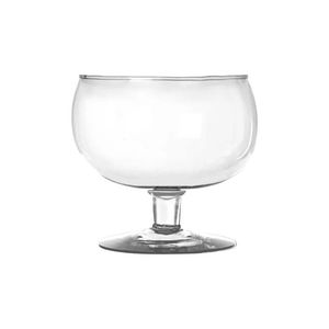 Tazón de helado de vidrio estilo pedestal transparente perfecto para salones de postres, bodas, cenas y configuraciones clásicas - Product Image 1