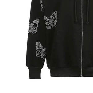 Sudaderas con capucha de secado rápido con diamantes de imitación para hombre - Product Image 5