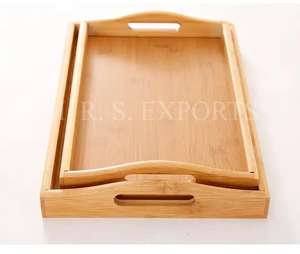 ถาดไม้ทรงกลมสำหรับเสิร์ฟ2024ร้านอาหารโรงแรมร้านอาหาร - Product Image 1