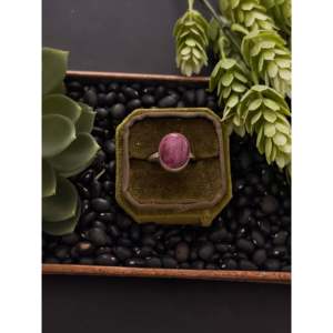 Navajo Handmade Boho <b>Statement</b> <b>Ring</b> Purple Spiny Oyster & Sterling Silver with Vermeil Turquoise Gemstone for Everyday Wear - Product Image 1