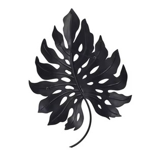 Charming Rustic Wall Art in Grey Powder Coated Metal with Modern Design Perfect for <b>Indoor</b> and Outdoor Display Large Size - Product Image 4