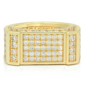 แหวนเงินทรงสี่เหลี่ยมสำหรับชุดทำงานหรืองานอีเวนต์ตอนเย็นและโอกาสพิเศษซัพพลายเออร์อินเดีย - Product Image 2