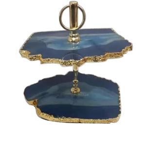 Support à gâteau en métal à 2 niveaux de forme arrondie personnalisé pour la célébration de l'année Restaurant Hotel Parties Celebrating - Product Image 3