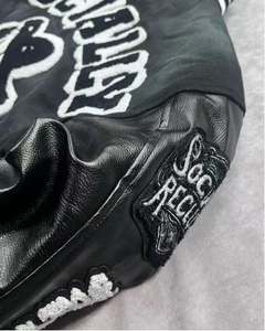 Veste de baseball universitaire pour hommes de haute qualité avec logo personnalisé et broderie design NOUVELLE vente en gros d'usine Blousons bombardiers OEM à fermeture éclair - Product Image 5