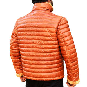 Chaqueta acolchada de invierno informal más vendida para hombre, estilo de tendencia, precios al por mayor, chaqueta acolchada de cuero - Product Image 2