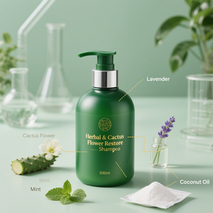 Shampooing naturel à base de plantes et de fleurs de cactus <span class=keywords><strong>pour</strong></span> la réparation des <span class=keywords><strong>cheveux</strong></span> | Sans sulfate, hydratant et soin du cuir chevelu | Traitement bio <span class=keywords><strong>pour</strong></span> la croissance des <span class=keywords><strong>cheveux</strong></span> - Product Image 3