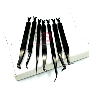 Pinces à cils en acier inoxydable les plus vendues, légères, durables, anti-magnétiques, de haute qualité, emballage personnalisé - Product Image 6